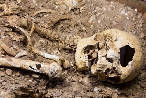 archeológ peter demján ľudská kostra