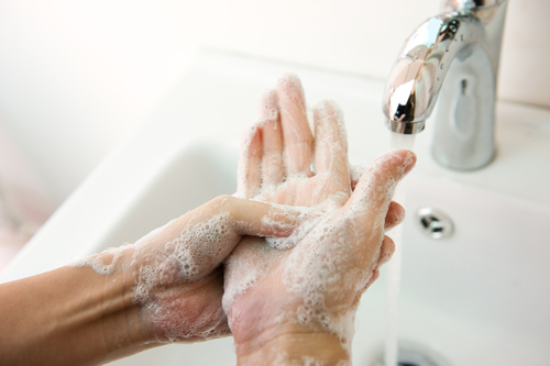 Správna hygiena rúk mydlo