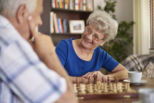 šachová partia dôchodcovia