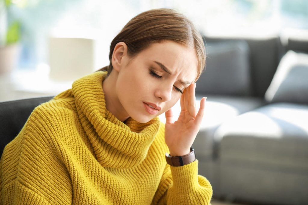 príznaky migrény