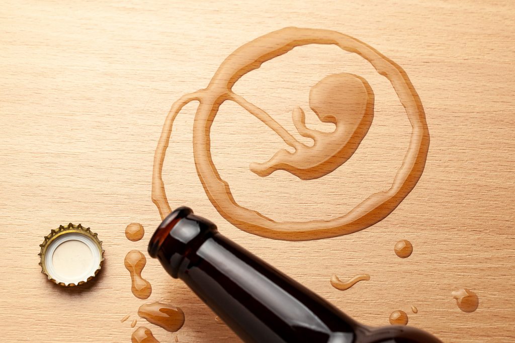 Alkohol a obrázok embrya